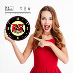Collectable Sign and Clock DX Lubricating Motor Fuel Backlit Wall Clock-1902877-Garage Giant 