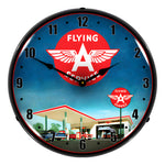 Collectable Sign and Clock Flying A Service Backlit Wall Clock-1902885-Garage Giant 