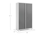 NewAge Garage Cabinets Bold Series 48 in. RTA Locker- Platinum-51718-Garage Giant 