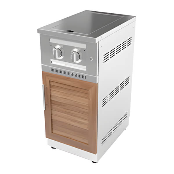 NewAge Outdoor Kitchens Grove Dual Side Burner and Cabinet (Liquid Propane)-66294-Garage Giant