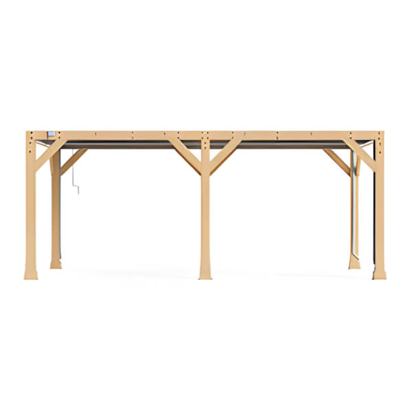 Yardistry 10 x 20 Meridian Louvered Pergola-YM11836-Garage Giant