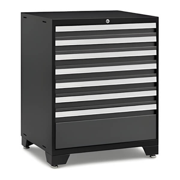 NewAge Garage Cabinets PRO Series Grey 7-Drawer Tool Cabinet-52647-Garage Giant