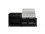 NewAge Outdoor Kitchens Stainless-Steel 4-Piece Cabinet Set with Base, Grill Cabinet, Performance Grill, and Countertop-73457-Garage Giant 