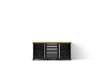NewAge Garage Cabinets Bold XL Series 4PC Garage Cabinetry Set, 20-24 Gauge Steel, Fully Welded, 72" W x 18" D x 35.75" H-64580-Garage Giant 