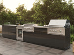 NewAge Outdoor Kitchens Aluminum 6-Piece Cabinet Set with Base, Grill Cabinet, Platinum Griddle and Countertop-74997-Garage Giant 