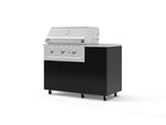 NewAge Outdoor Kitchens Outdoor Grill Island Aluminum 4-Piece Cabinet Set with Casters and 1 Door, Grill Cabinet, Performance Grill, Countertop | 77714 