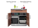 NewAge Outdoor Kitchens 4-Piece Cabinet Set in Grove with Covers-65707-Garage Giant 