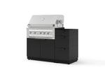 NewAge Outdoor Kitchens Outdoor Grill Island Stainless-Steel 3-Piece Cabinet Set with 3-Drawer, Grill Cabinet and Platinum Grill - (Natural Gas) | Garage Giant 