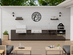 NewAge Outdoor Kitchens Classic Series 4-Piece Griddle Island · Aluminum · Tempered Glass Door · Platinum Griddle 
