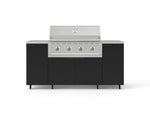 NewAge Outdoor Kitchens Outdoor Grill Island Stainless-Steel 6-Piece Cabinet Set with Casters and 1 Door, Grill Cabinet, Performance Grill, Countertops 