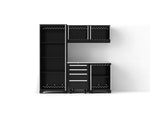 NewAge Garage Cabinets Bold Series XL 6-Piece Garage Cabinets Set with Tool, Base, Wall Cabinets and 30 in. Locker-64033-Garage Giant 
