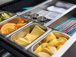 NewAge Outdoor Kitchens Aluminum 5-Piece Cabinet Set with Bar, Sink, Grill Cabinet, Platinum Grill, and Countertop-71082-Garage Giant 