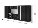 NewAge Garage Cabinets Bold Series XL 10-Piece Garage Cabinets Set with Tool, Base, Wall Cabinets and 30 in. Lockers-64039-Garage Giant 