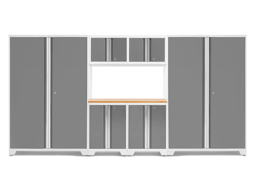 NewAge Garage Cabinets Bold Series 7-Piece Cabinet Set with 48 in. RTA Locker-55242-Garage Giant