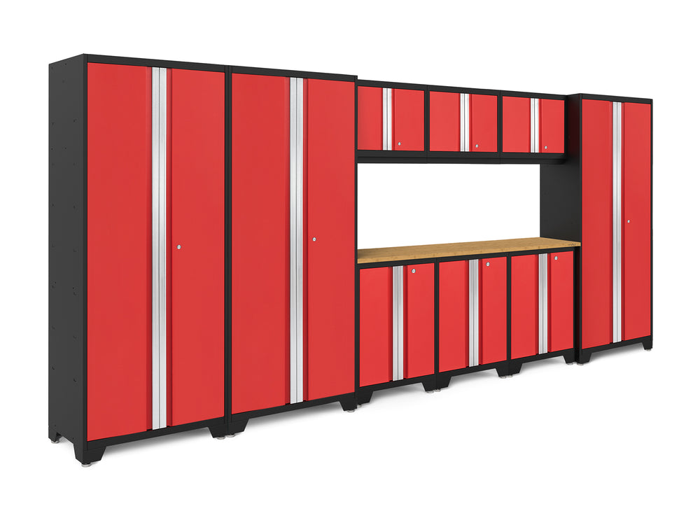 NewAge Garage Cabinets Bold Series 10-Piece Cabinet Set with 30 in. RTA Lockers-73012-Garage Giant