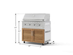 NewAge Outdoor Kitchens Stainless Steel 2-Piece Cabinet set with Grill Cabinet and Performance Grill-72959-Garage Giant 