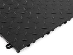 NewAge Garage Flooring Diamond Pattern Polypropylene Garage Flooring Tiles 600 sq. ft. Flooring Bundle - Black and NewAge Blue Checkered Pattern-12577-Garage Giant 