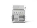 NewAge Outdoor Kitchens Stainless Steel 2-Piece Cabinet set with Grill Cabinet and Platinum Grill-72928-Garage Giant 