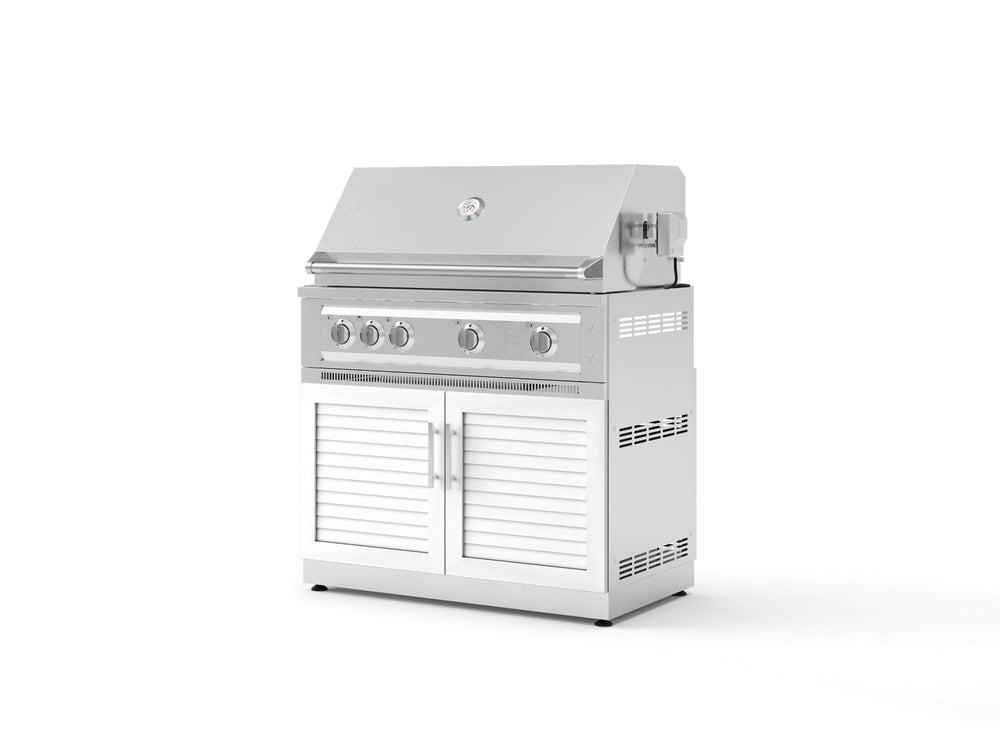 NewAge Outdoor Kitchens Stainless Steel 2-Piece Cabinet set with Grill Cabinet and Platinum Grill-74799-Garage Giant