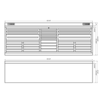 Dragonfire Tools Pro Series 20-Drawer 9-Foot Workbench (Black) 