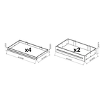 Dragonfire Tools Pro Series 20-Drawer 9-Foot Workbench (Grey) 