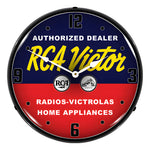 Collectable Sign and Clock RCA Victor Authorized Dealer Backlit Wall Clock-20031077-Garage Giant 