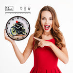 Collectable Sign and Clock Road Racer Motorcycle Backlit Wall Clock-20031078-Garage Giant 