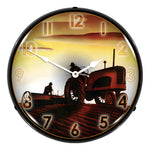 Collectable Sign and Clock Working in the Field Backlit Wall Clock-20031079-Garage Giant 