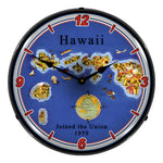 Collectable Sign and Clock State of Hawaii Backlit Wall Clock-20041093-Garage Giant 