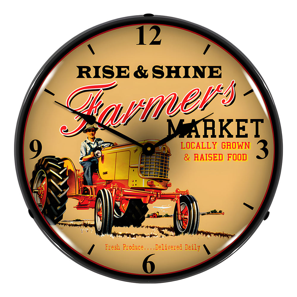 Collectable Sign and Clock Farmers Market Backlit Wall Clock-20061137-Garage Giant