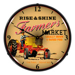 Collectable Sign and Clock Farmers Market Backlit Wall Clock-20061137-Garage Giant 