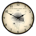 Collectable Sign and Clock 1947 Slinky Toy Patent Blueprint Backlit Wall Clock-2103229-Garage Giant 