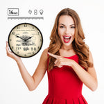 Collectable Sign and Clock 1919 B.A.R. Browning Automatic Rifle Patent Blueprint Backlit Wall Clock-2103233-Garage Giant 