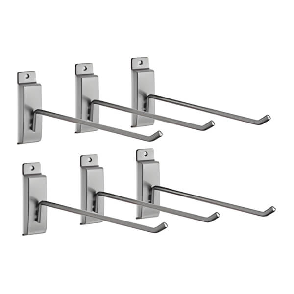 NewAge Garage Cabinets 8-Inch Single Hook (Pack of 6)-51781-Garage Giant