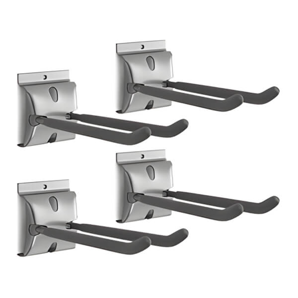NewAge Garage Cabinets 8-Inch Double Hook (Pack of 4)-51786-Garage Giant