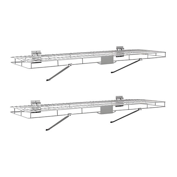 NewAge Garage Cabinets 4-Foot Wire Shelf (Pack of 2)-51794-Garage Giant