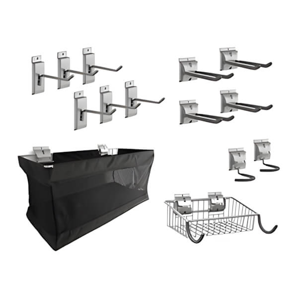 NewAge Garage Cabinets Sports Slatwall Hook Kit-51724-Garage Giant