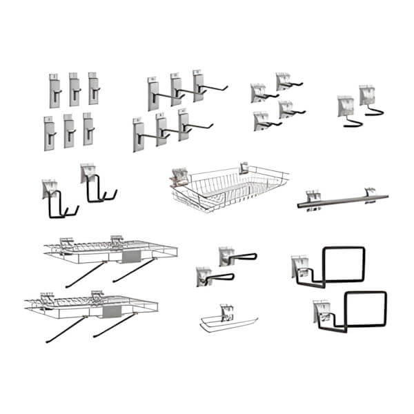 NewAge Garage Cabinets Ultimate Slatwall Hook Kit-51727-Garage Giant