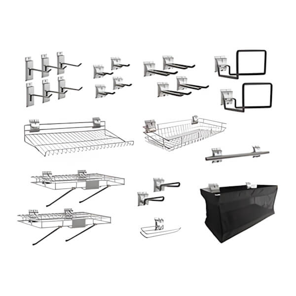 NewAge Garage Cabinets Gardener Slatwall Hook Kit-51728-Garage Giant