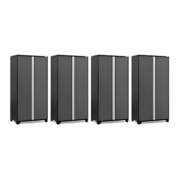NewAge Garage Cabinets 4 x PRO Series Grey 42 in. Multi-Use Locker-52643-4-Garage Giant