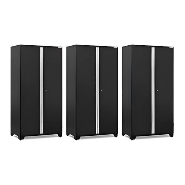 NewAge Garage Cabinets 3 x PRO Series Black 42 in. Multi-Use Locker-52843-3-Garage Giant