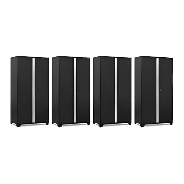 NewAge Garage Cabinets 4 x PRO Series Black 42 in. Multi-Use Locker-52843-4-Garage Giant