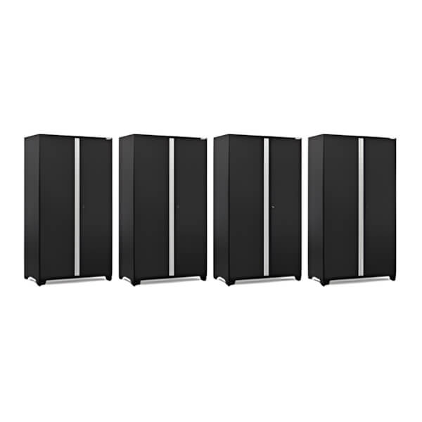 NewAge Garage Cabinets 4 x PRO Series Black 48 in. Multi-Use Locker-52844-4-Garage Giant
