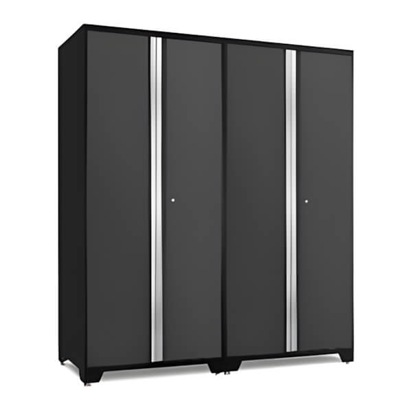 NewAge Garage Cabinets PRO Series Grey 36 in. Secure Gun Cabinet with Accessories (2-Pack)-54051-Garage Giant