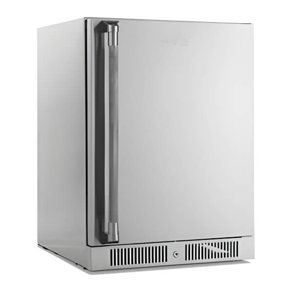 NewAge Outdoor Kitchens 24-Inch Under-Counter Fridge with Stainless Steel Door-93003-Garage Giant