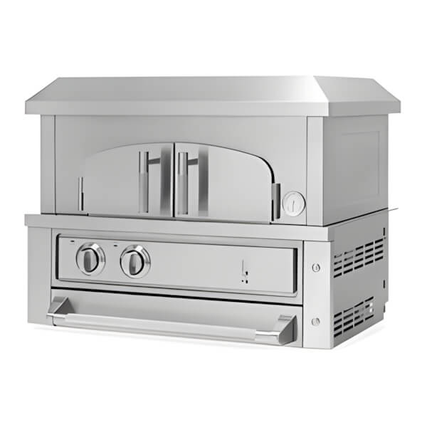 NewAge Outdoor Kitchens 33-Inch Liquid Propane Built-In Pizza Oven (Platinum Model)-67981-Garage Giant