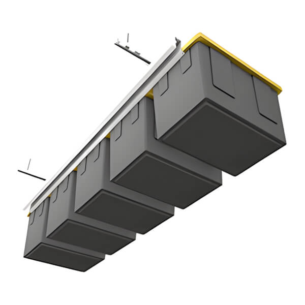 Ceiling Sam Glide Tote Slide Overhead Garage Storage System-CS-TOTE-1-Garage Giant
