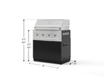 NewAge Outdoor Kitchens Aluminum 2-Piece Cabinet Set with Grill Cabinet and Performance Grill-72907-Garage Giant 