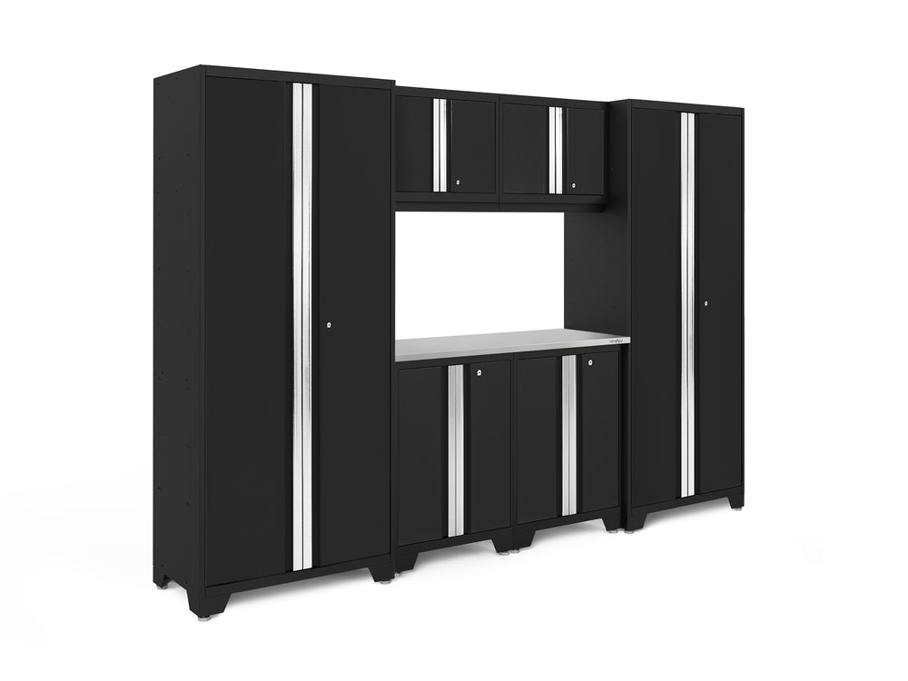 NewAge Garage Cabinets Bold Series 7-Piece Cabinet Set with 30 in. RTA Lockers-73027-Garage Giant