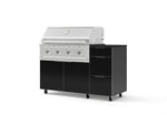 NewAge Outdoor Kitchens Outdoor Grill Island Aluminum 4-Piece Cabinet Set with Casters and 3-Drawer, Grill Cabinet, Performance Grill and Dekton in Sirius Countertop - (Liquid Propane) | Garage Giant 